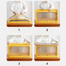 Xl Clothes Storage Box Organizer with Lid, Wheels & Stackable Design by Axyaa