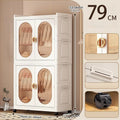Axyaa Foldable Wardrobe,Cabinet with Magnetic Doors,Multi-Layer Organizer