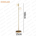 Axyaa Glass Ball Table Lamp Bedroom Bedside Nordic Living Room Floor Study Desk Light