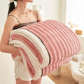 Axyaa 350g Full Extinction Wave Jacquard Blanket - Thick Coral Fleece Winter Blanket