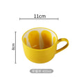 Axyaa Cartoon Watermelon Fruit Ceramic Mug - Cute Breakfast Office Coffee Cup