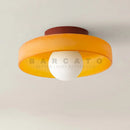 Axyaa Nordic Glass Ceiling Lamp with LED Lights for Modern Indoor Lighting