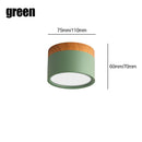 Axyaa Nordic Wood LED Downlight 5W-15W Macaroon Modern Ceiling Light Surface Mounted Spotlight