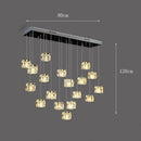 Axyaa LED chandelier Ceiling pendant light decorative dining room interior lighting