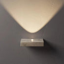 Axyaa Yellow Travertine LED Sconce Modern Minimalist Bedroom Wall Light