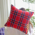 Axyaa Christmas Plain Sofa Pillowcase Cojines Double-Sided Throw Cushion Cover