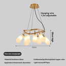 Axyaa Glass Teardrop Chandelier Modern Artistic Designer Pendant Light
