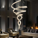 Axyaa Crystal Chandelier Stair Pendant Lamp Living Room Interior Lighting