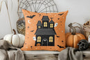 Axyaa Halloween Pumpkins & Witches Pillow Cover for Sofa, Bedroom, Car