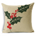 Axyaa Christmas Plant Series Pillow Covers - Festive Home Décor