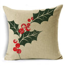 Axyaa Christmas Plant Series Pillow Covers - Festive Home Décor