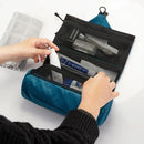 Axyaa Portable Men's Toiletry Bag: Foldable, Compact, Ideal for Travel, Camping, Business