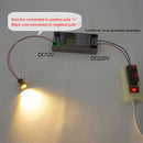 Axyaa Mini 1W LED Recessed Downlight for Ceiling, Stairs, Cabinet - DC12V Spotlight