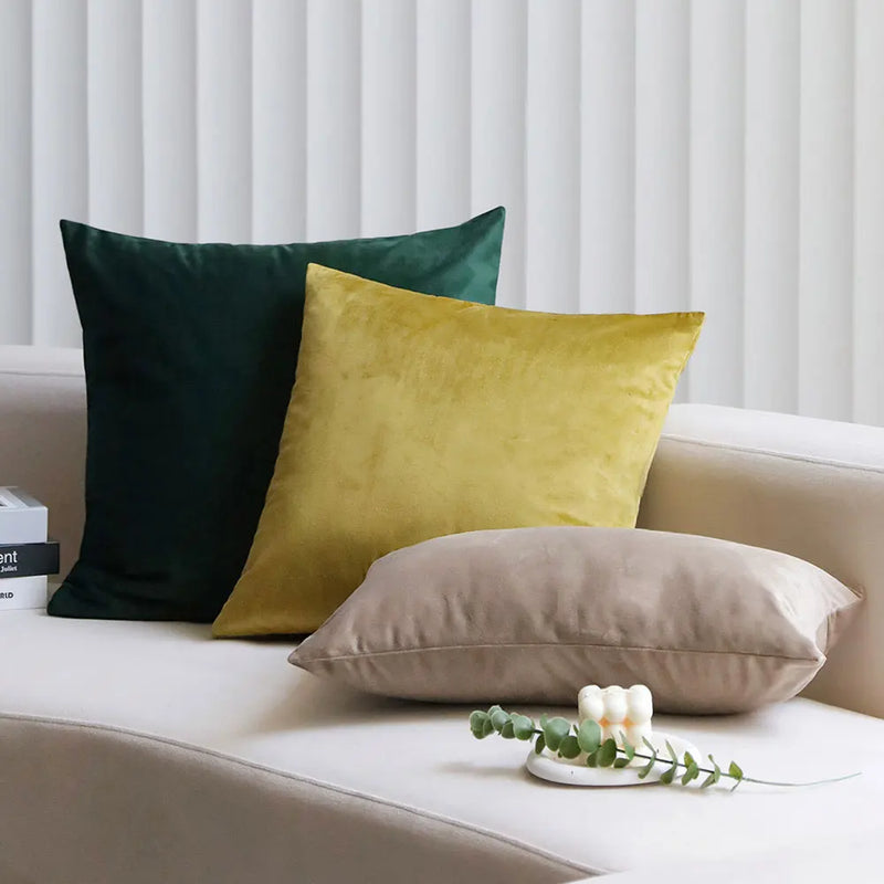 Axyaa Velvet Pillow Cover Modern Home Decor 30x50 45x45 50x50