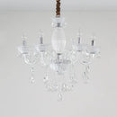 Axyaa Black Lotus Edge Crystal Chandelier: Elegant Home Room Decor Pendant Light