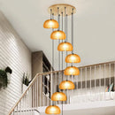 Axyaa Modern Stair Chandelier Pendant Lights Ceiling Lamp LED Chandeliers