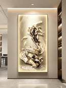 Axyaa Crystal Porcelain Dimming Mural Light for Living Room Wall Decoration
