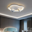 Axyaa Astronaut LED Ceiling Lamp for Kids Room and Study - Creative Planet Theme