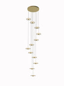 Axyaa Loft Villa LED Chandelier for Living Room - Ceiling Hanging Lamp