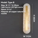 Axyaa Gold Marble LED Wall Sconces for Indoor Decorative Lighting