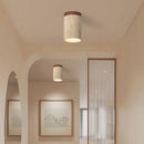 Axyaa Natural Stone Lamps: Modern LED Ceiling Lights for Wabi Sabi Decor