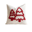 Embroidered Christmas Tree Cushions Cover - Axyaa Branded Festive Pillowcase