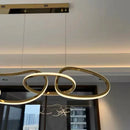 Axyaa Light Luxury Lamp Modern Stainless Steel Bar Island Restaurant Décor