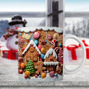 Axyaa Sugar Cookie Man Pancake Man Coffee Mug Kid's Christmas New Year Birthday Gift