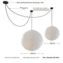 Axyaa Silk Pumpkin Chandelier for Dining Living Bedroom