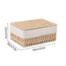 Axyaa Large Woven Storage Basket Home Organizer Wardrobe Closet Clothes Box