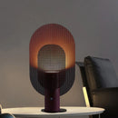 Axyaa Minimalist Grid Table Lamp - Iron Mesh Studio Desk LED Lighting