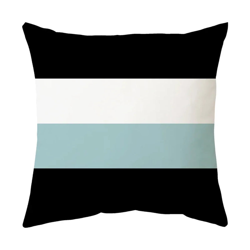 Axyaa Blue Geometric Pillowcase 45x45CM - Simple & Stylish Home Decor Fabrics