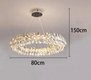 Axyaa LED Crystal Chandelier Ceiling Lamp for Living Room Lighting