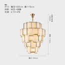 Axyaa Glass Pendant Chandelier for Home Villa Loft Lighting