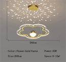 Axyaa LED Starry Chandelier for Children's Room Pendant Lamp Nursery Bedroom Lighting