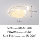 Axyaa Minimalist Modern White Ceiling Light for Living Room Bedroom Indoor Lighting