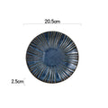 Axyaa Round Shallow Plate Ceramic Tableware Dessert Snack Sushi Salad Plate