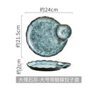 Axyaa Ceramic Dumpling Plate Set