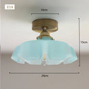 Axyaa Glass Flower Pendant Light for Dining room, Kitchen, Bedroom, Bedside