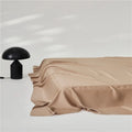 Axyaa Luxury Lyocell Flat Sheet, Smooth Silky Grey Bed Sheet for Cooling & Breathable Summer Sleep