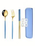 Axyaa Stainless Steel Cutlery Set with Storage Box - 3 Pieces