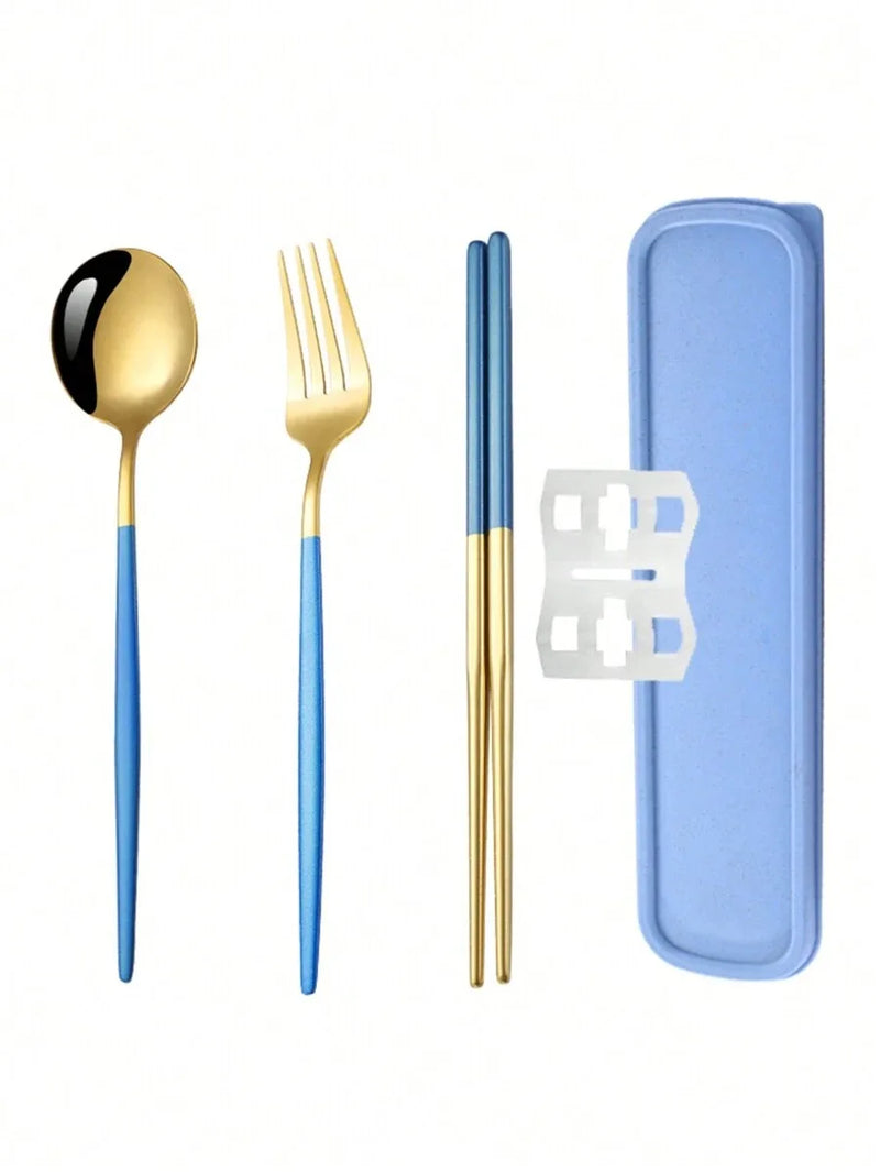 Axyaa Stainless Steel Cutlery Set with Storage Box - 3 Pieces
