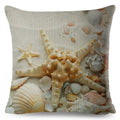 Axyaa Starfish Print Linen Pillowcase for Home & Car Decor