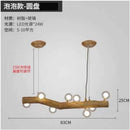 Axyaa Nordic Art Dining Pendant Light Bar Chandelier, American Retro Inn Decor
