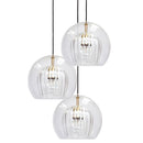 Axyaa Gold Glass Ball Pendant Light for Elegant Dining Room and Bedroom Lighting