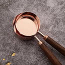 Axyaa Stainless Steel Measuring Cup Spoon Set with Wooden Handle