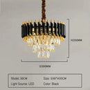 Axyaa Modern Crystal Ceiling Chandelier LED Living Dining Room Lights Luxe Elegant Lighting
