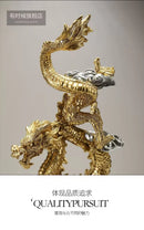 Axyaa Chinese Style Home Decor Ornaments: Antique Shelves, High-End Handicrafts for Living Room & Office