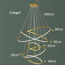 Axyaa Nordic Home Decoration Stair Chandelier Living Room Bedroom Dining Room Pendant Lights Ceiling Light Indoor Lighting
