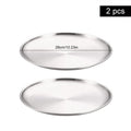 Axyaa Stainless Steel Round bone Spitting Dish Fruit Meat Tableware